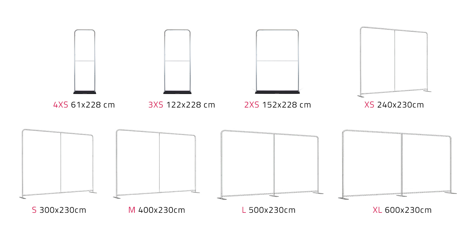 estructuras de photocall tubular